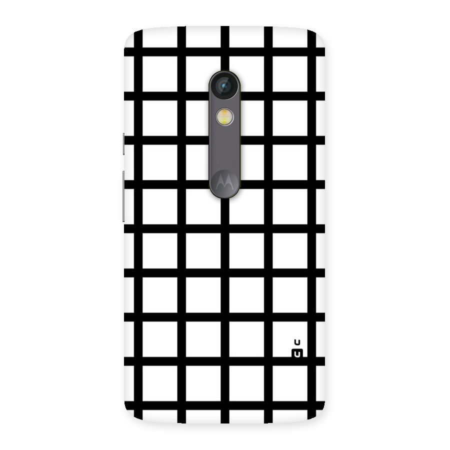 Aesthetic Grid Lines Back Case for Moto X Play