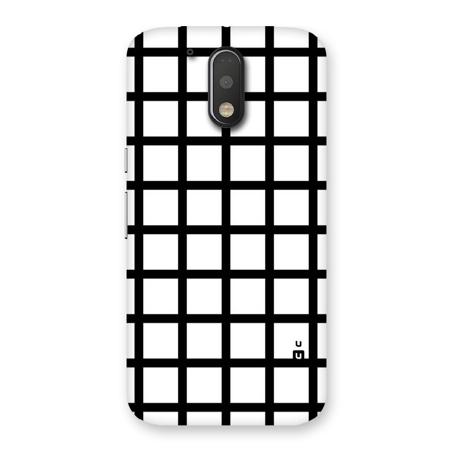 Aesthetic Grid Lines Back Case for Motorola Moto G4 Plus