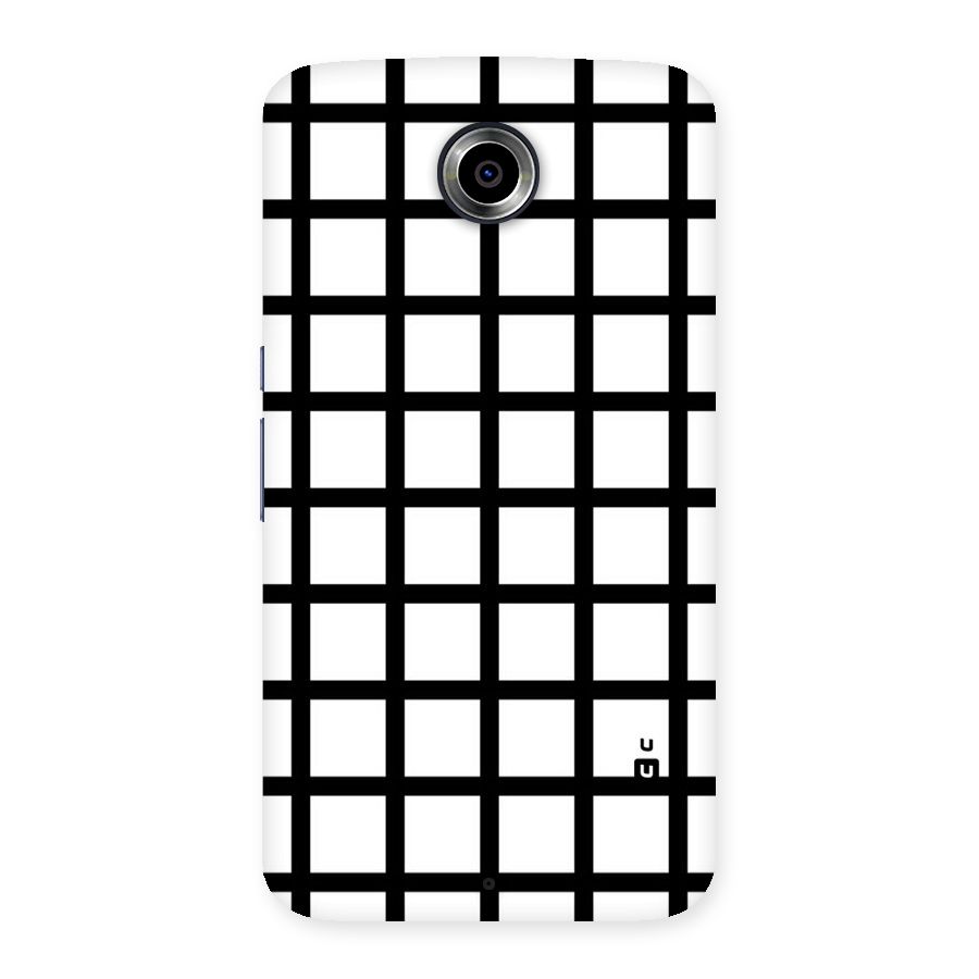 Aesthetic Grid Lines Back Case for Nexsus 6