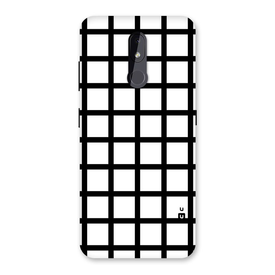 Aesthetic Grid Lines Back Case for Nokia 3.2