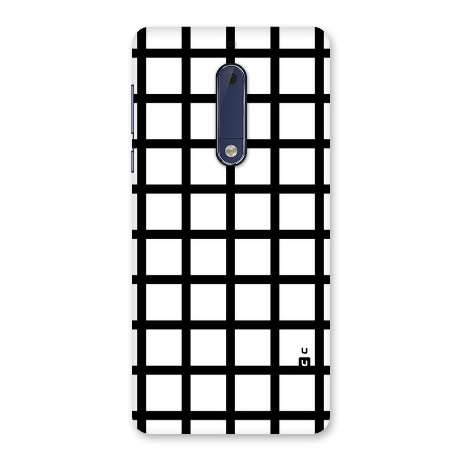 Aesthetic Grid Lines Back Case for Nokia 5