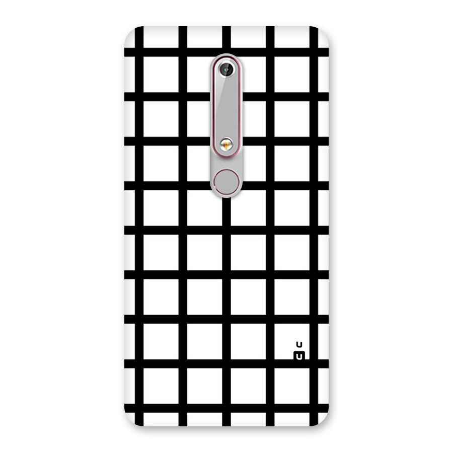 Aesthetic Grid Lines Back Case for Nokia 6.1