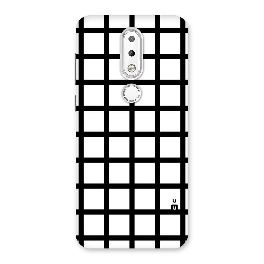 Aesthetic Grid Lines Back Case for Nokia 6.1 Plus