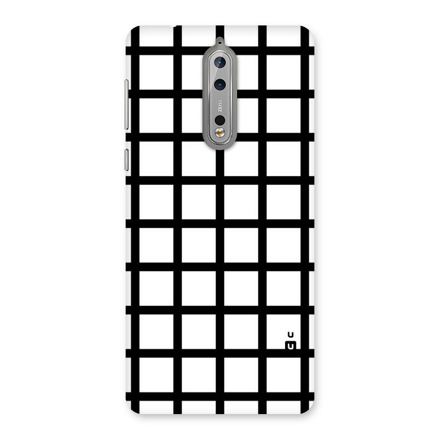 Aesthetic Grid Lines Back Case for Nokia 8