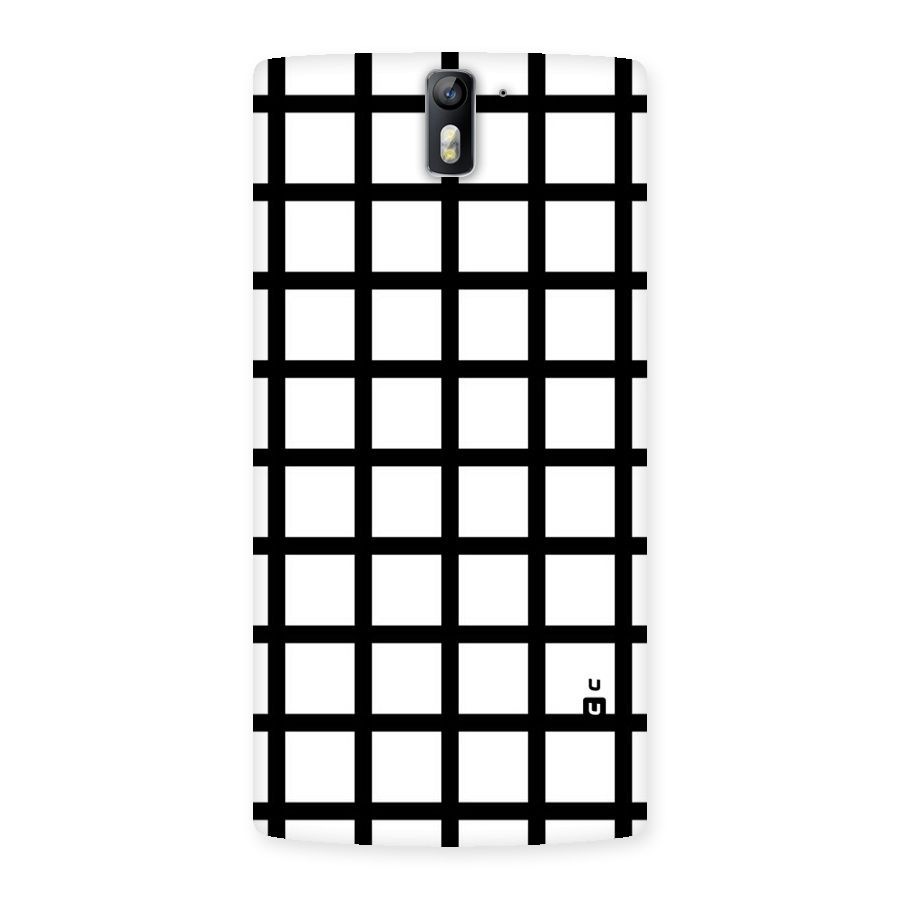 Aesthetic Grid Lines Back Case for One Plus One