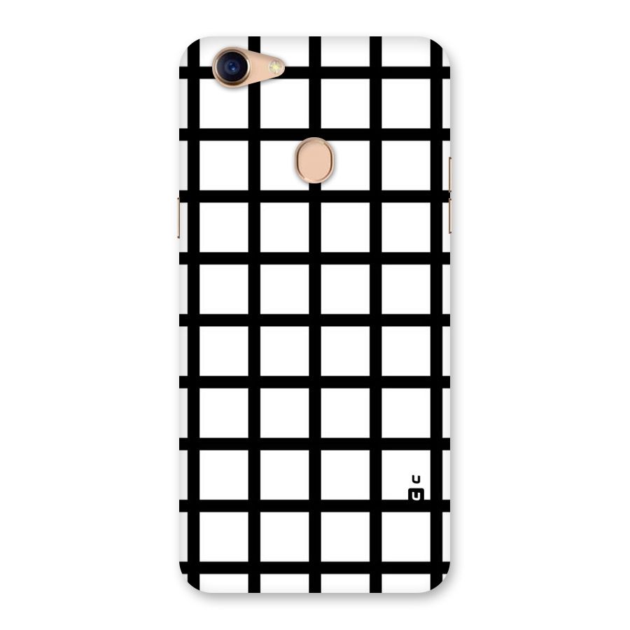Aesthetic Grid Lines Back Case for Oppo F5 Youth