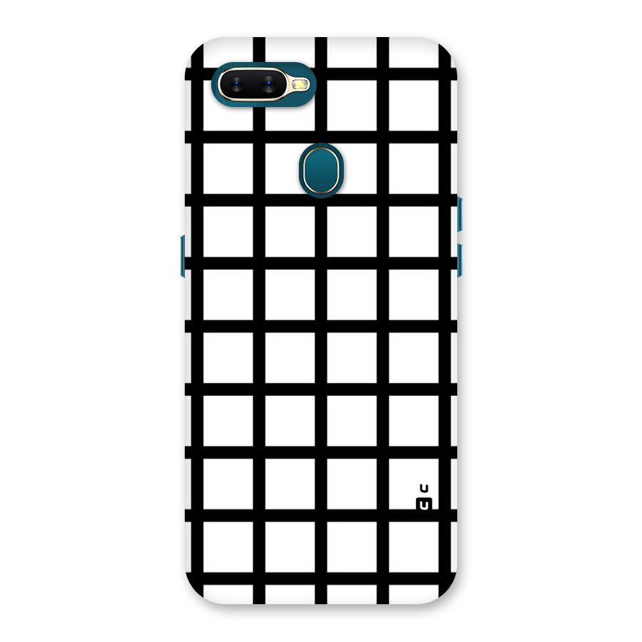 Aesthetic Grid Lines Back Case for Oppo A11k