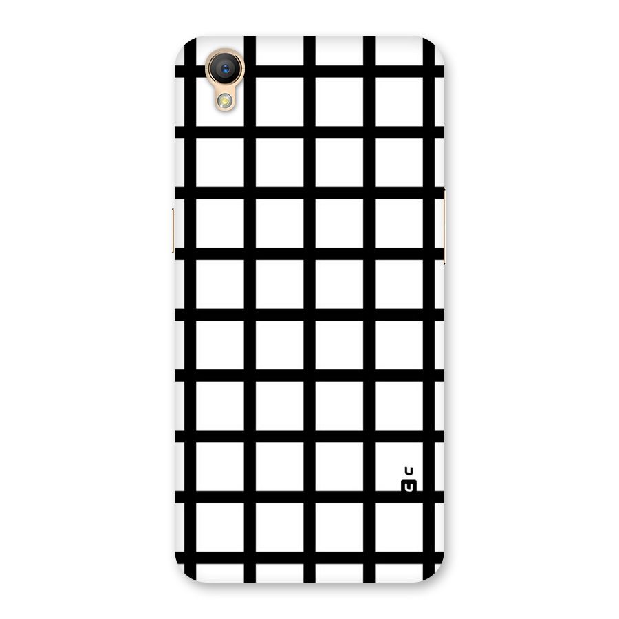 Aesthetic Grid Lines Back Case for Oppo A37