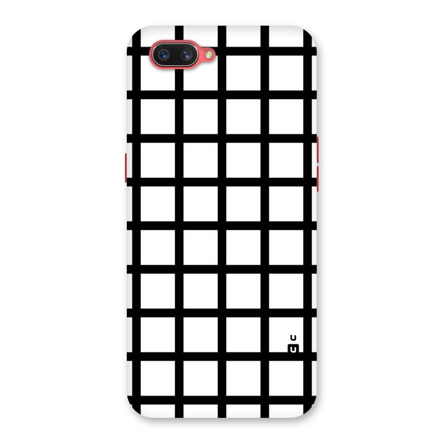 Aesthetic Grid Lines Back Case for Oppo A3s