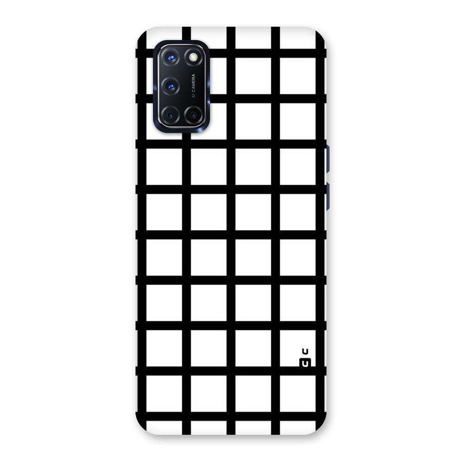 Aesthetic Grid Lines Back Case for Oppo A52