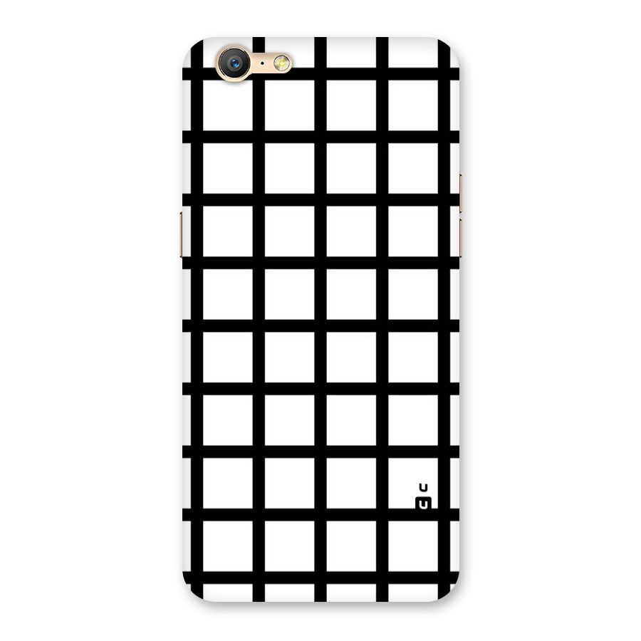 Aesthetic Grid Lines Back Case for Oppo A57
