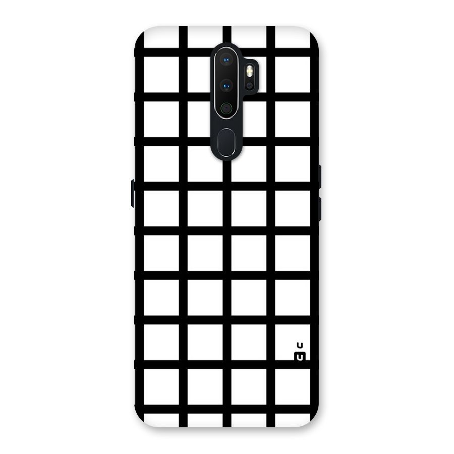 Aesthetic Grid Lines Back Case for Oppo A5 (2020)