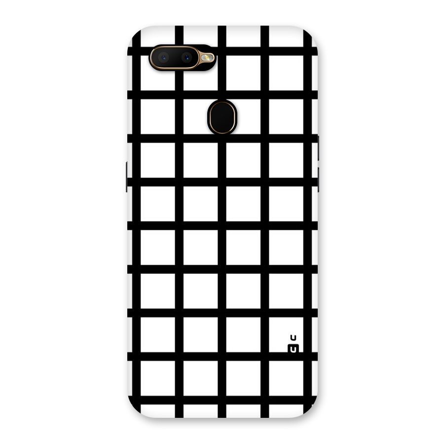 Aesthetic Grid Lines Back Case for Oppo A5s