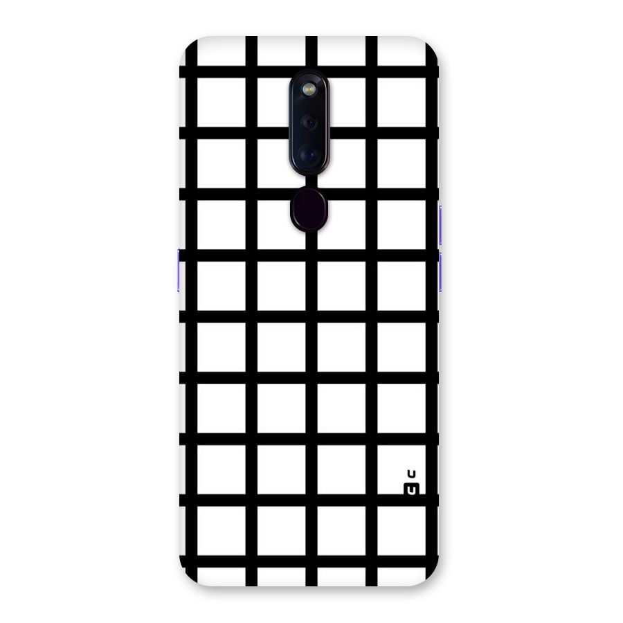 Aesthetic Grid Lines Back Case for Oppo F11 Pro