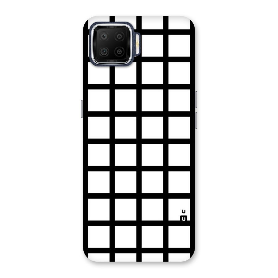 Aesthetic Grid Lines Back Case for Oppo F17