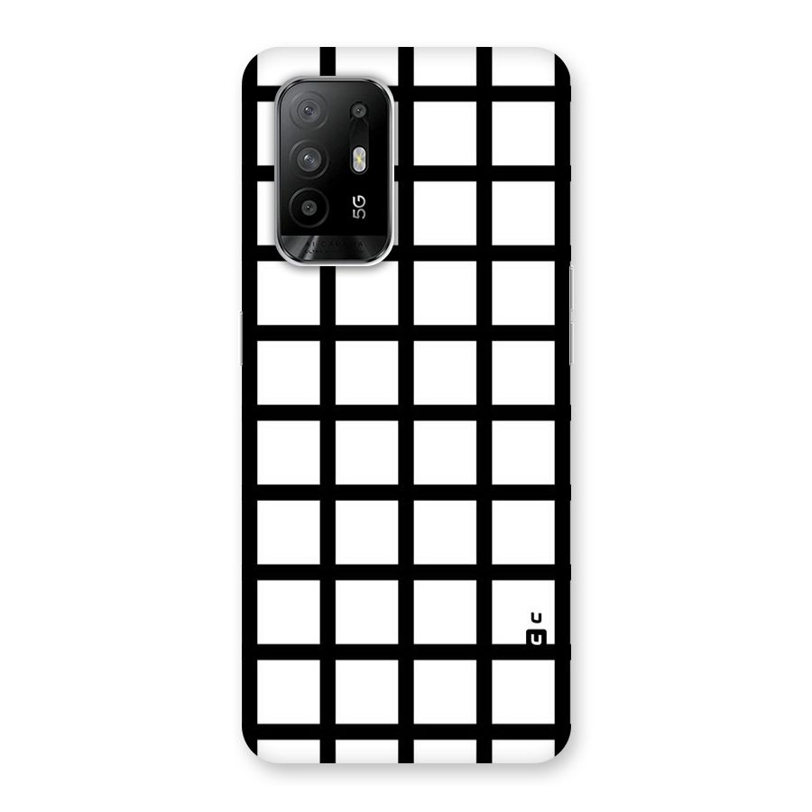 Aesthetic Grid Lines Back Case for Oppo F19 Pro Plus 5G