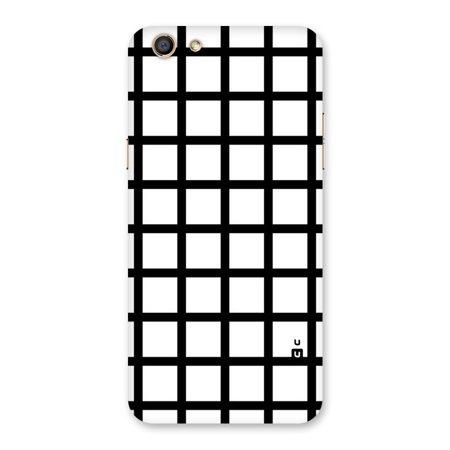 Aesthetic Grid Lines Back Case for Oppo F3