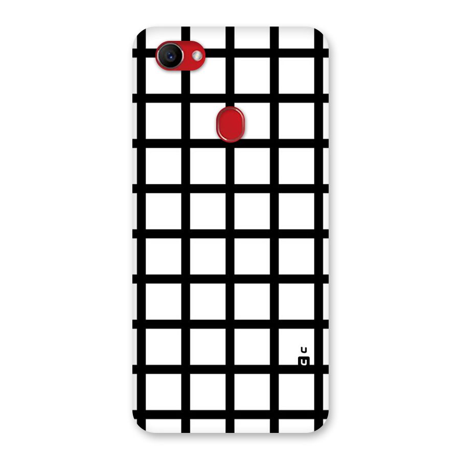 Aesthetic Grid Lines Back Case for Oppo F7