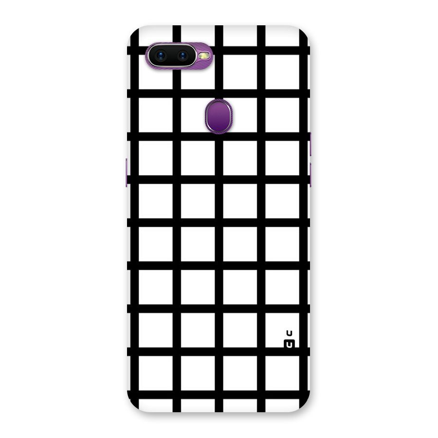 Aesthetic Grid Lines Back Case for Oppo F9