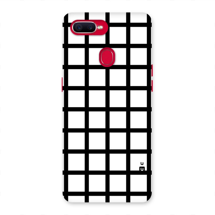 Aesthetic Grid Lines Back Case for Oppo F9 Pro