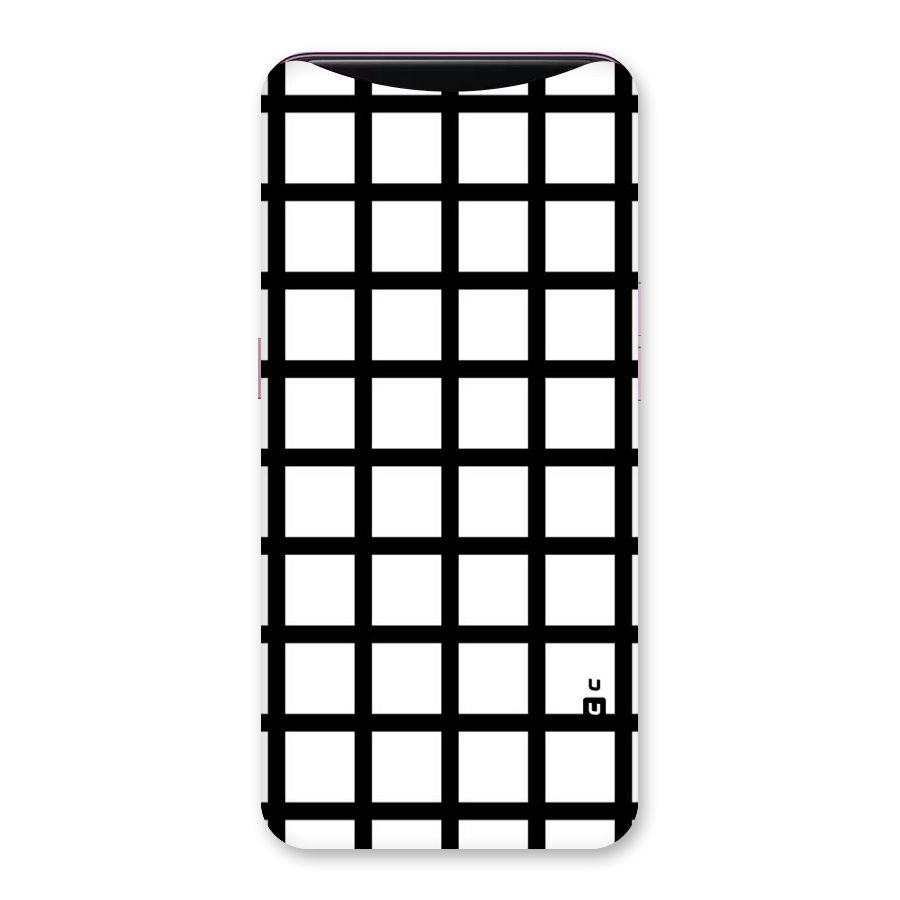 Aesthetic Grid Lines Back Case for Oppo Find X