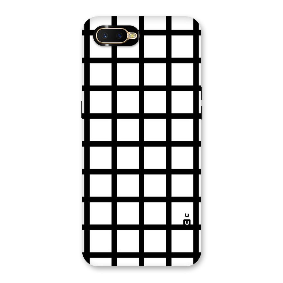 Aesthetic Grid Lines Back Case for Oppo K1