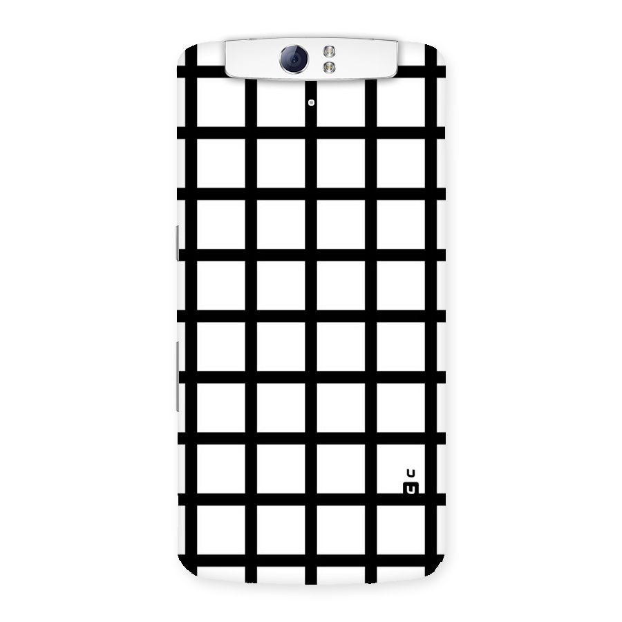 Aesthetic Grid Lines Back Case for Oppo N1