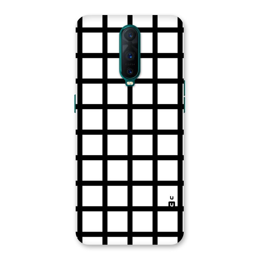 Aesthetic Grid Lines Back Case for Oppo R17 Pro