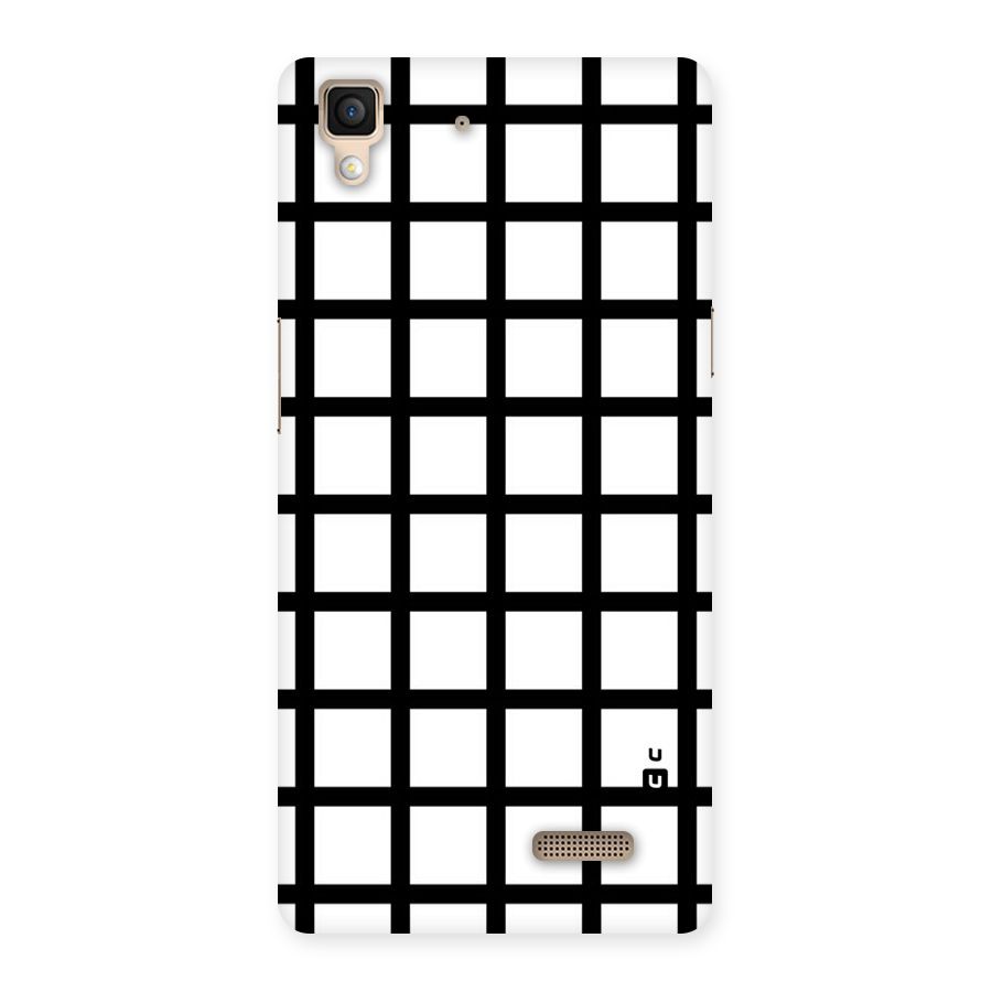 Aesthetic Grid Lines Back Case for Oppo R7