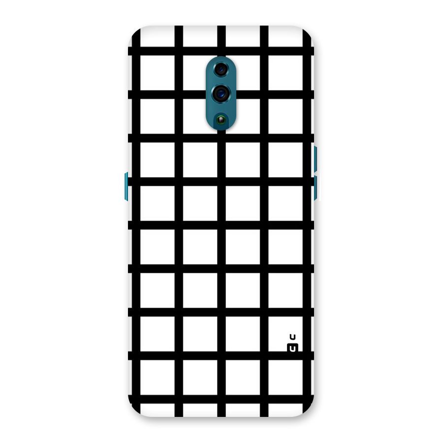 Aesthetic Grid Lines Back Case for Oppo Reno