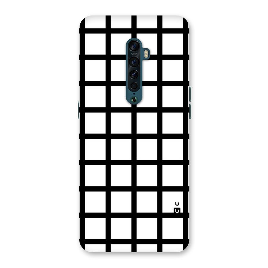 Aesthetic Grid Lines Back Case for Oppo Reno2
