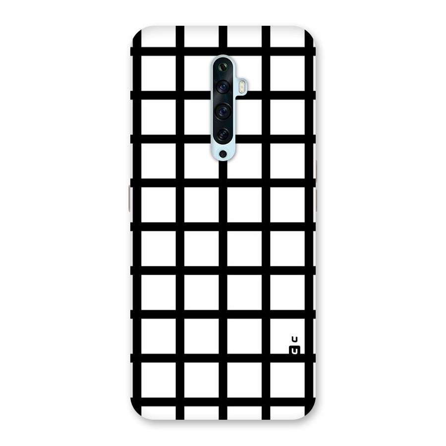 Aesthetic Grid Lines Back Case for Oppo Reno2 F