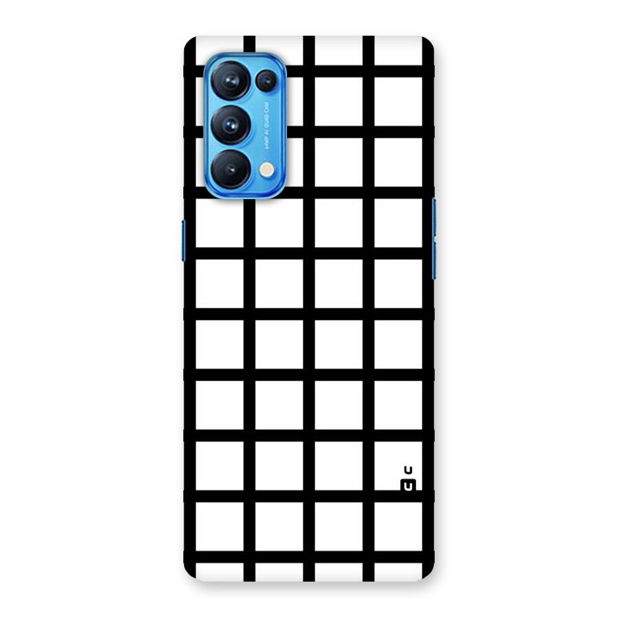 Aesthetic Grid Lines Back Case for Oppo Reno5 Pro 5G