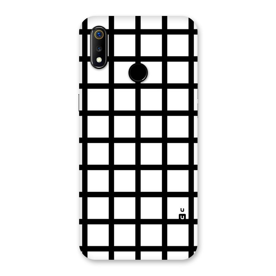 Aesthetic Grid Lines Back Case for Realme 3