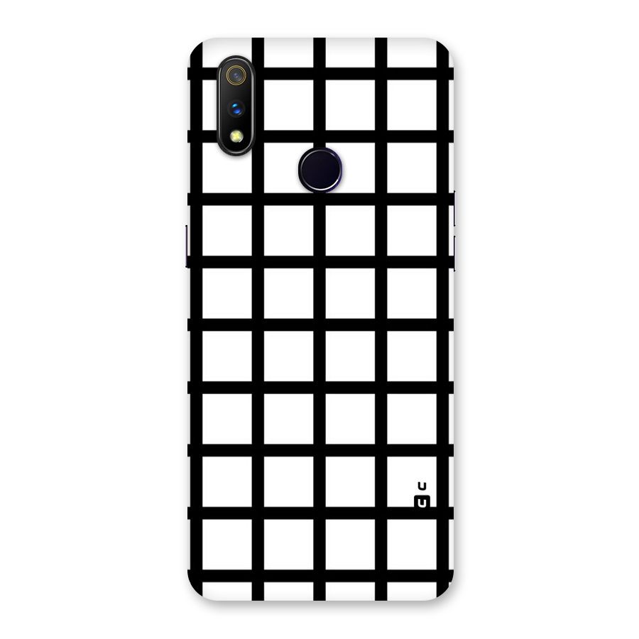 Aesthetic Grid Lines Back Case for Realme 3 Pro