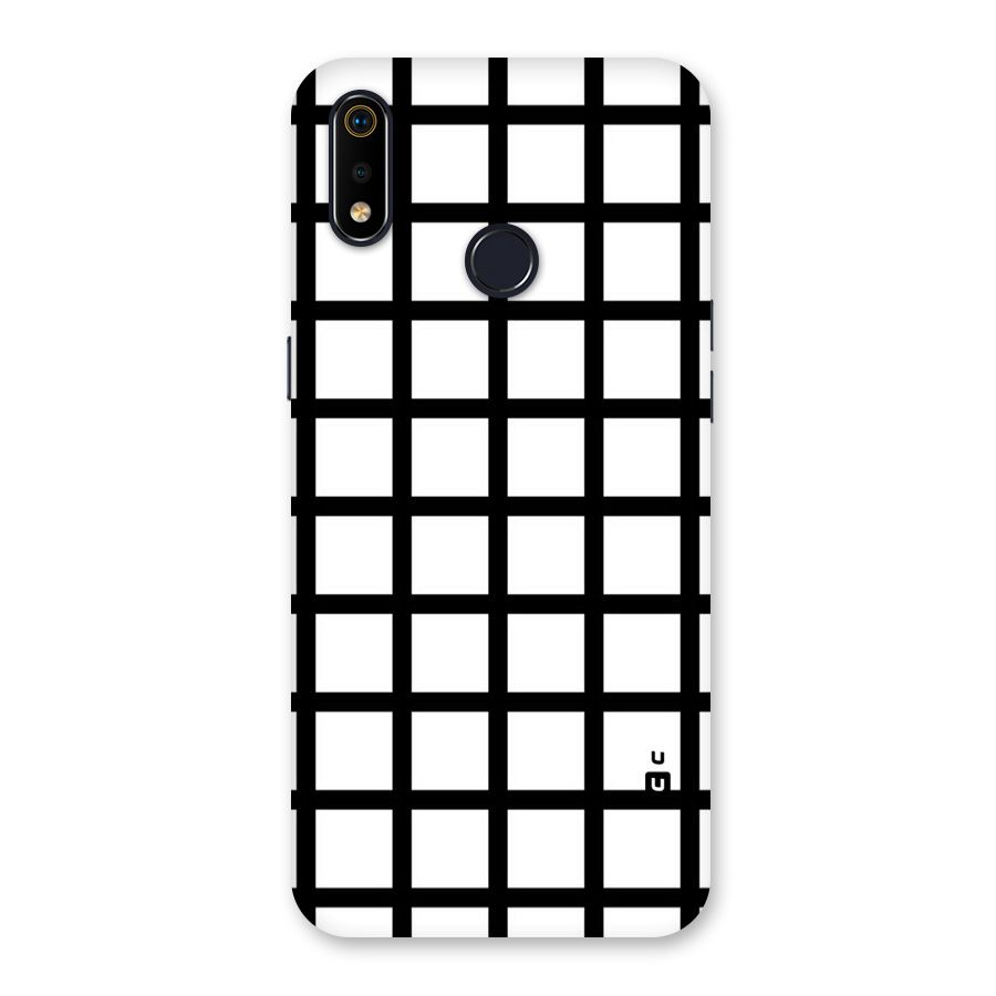 Aesthetic Grid Lines Back Case for Realme 3i