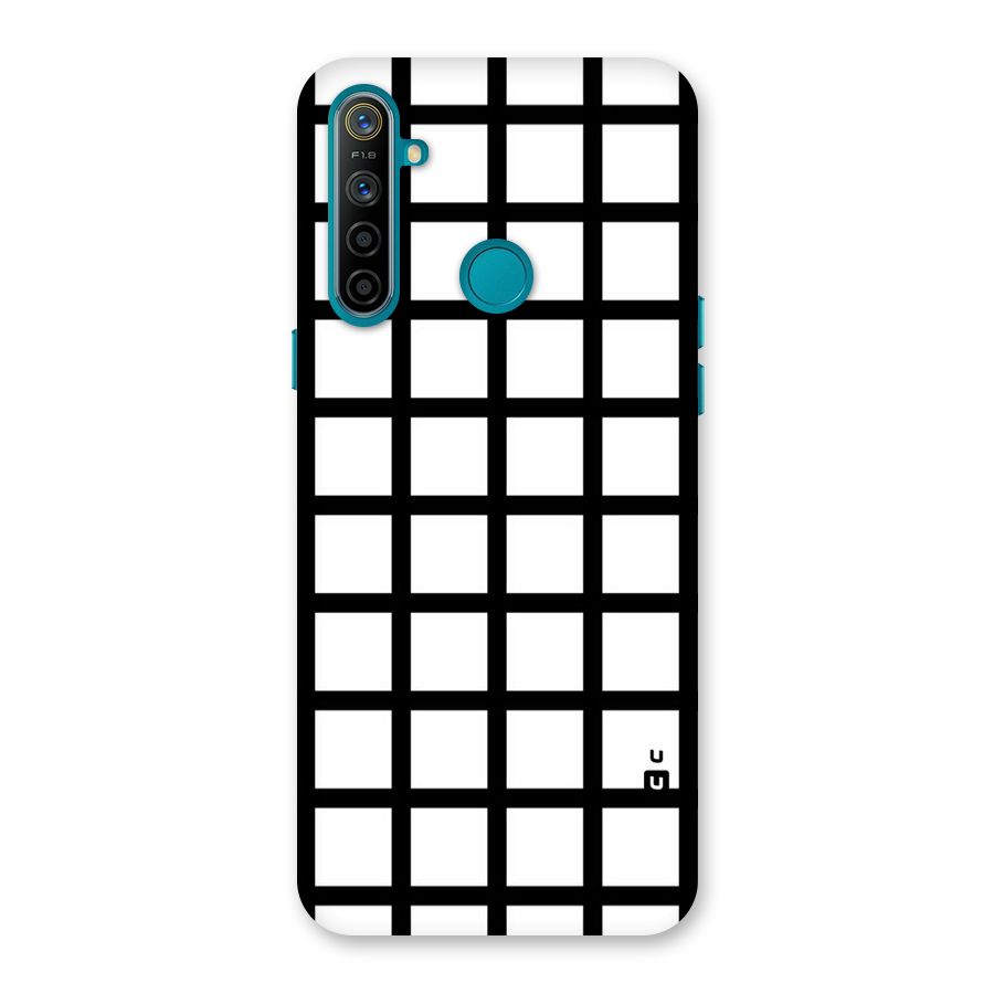 Aesthetic Grid Lines Back Case for Realme 5i