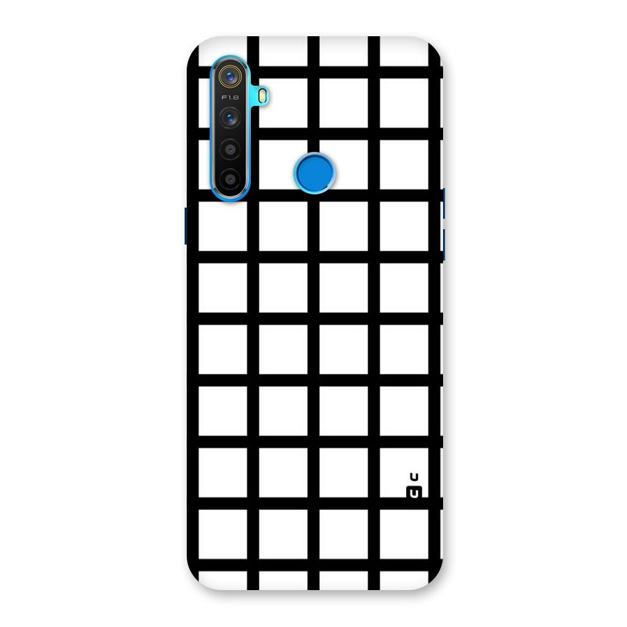 Aesthetic Grid Lines Back Case for Realme 5s