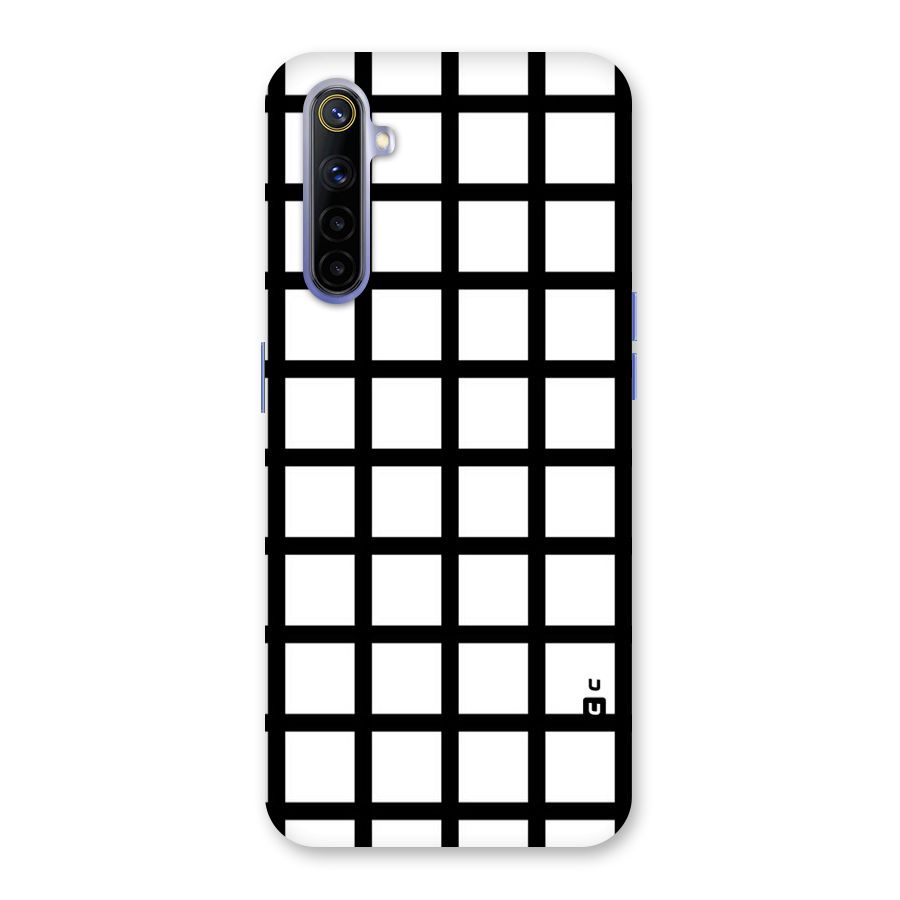 Aesthetic Grid Lines Back Case for Realme 6i