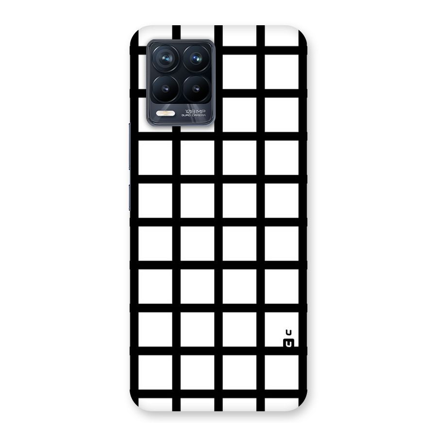 Aesthetic Grid Lines Back Case for Realme 8 Pro