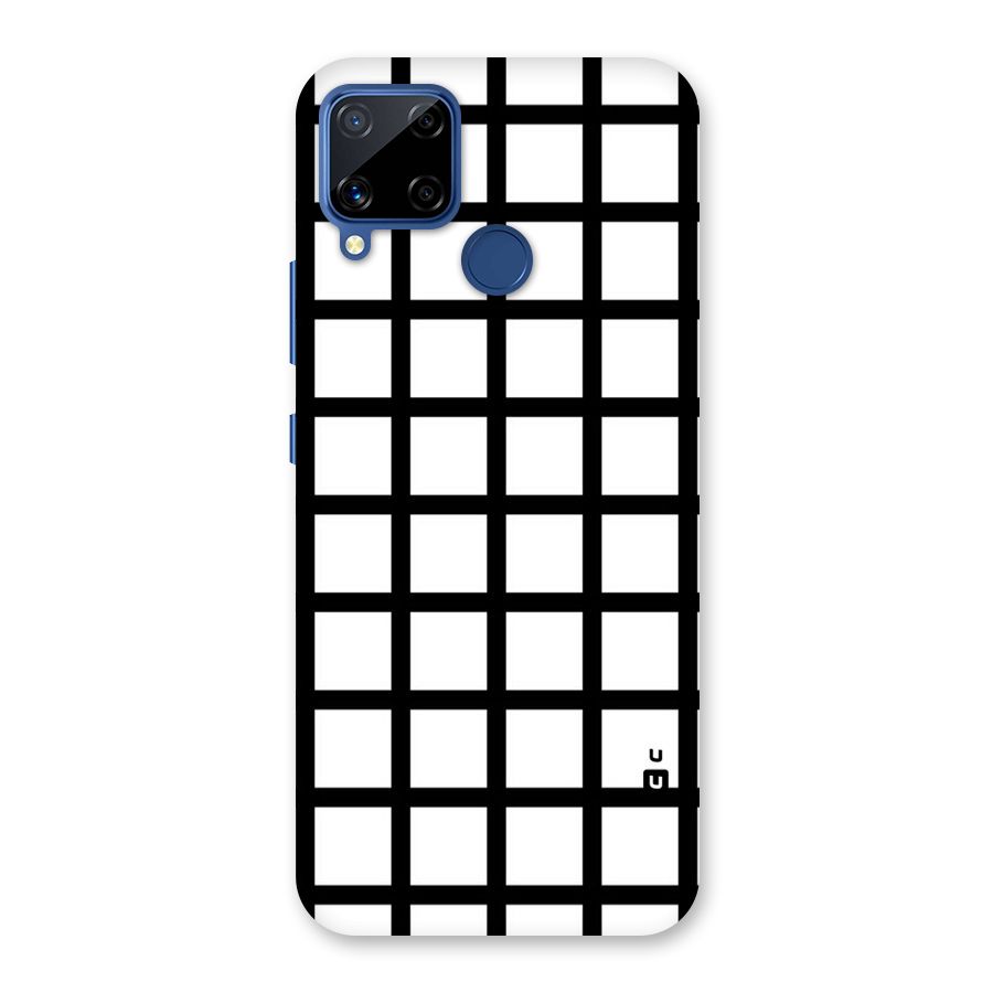 Aesthetic Grid Lines Back Case for Realme C15