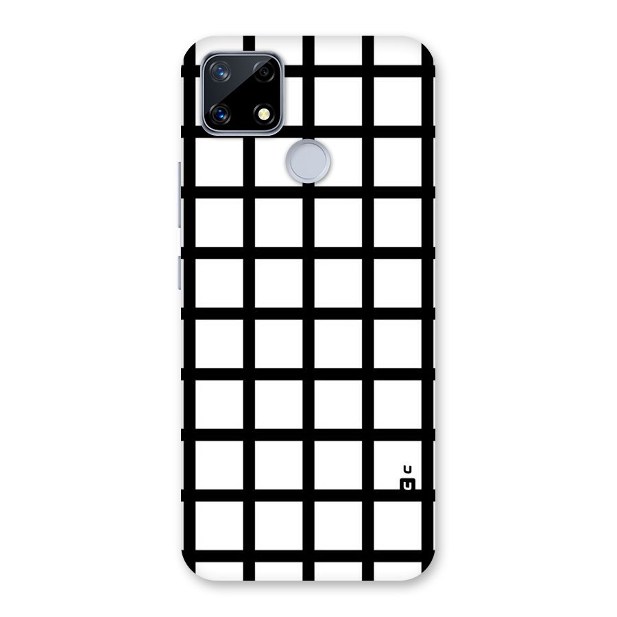 Aesthetic Grid Lines Back Case for Realme Narzo 20
