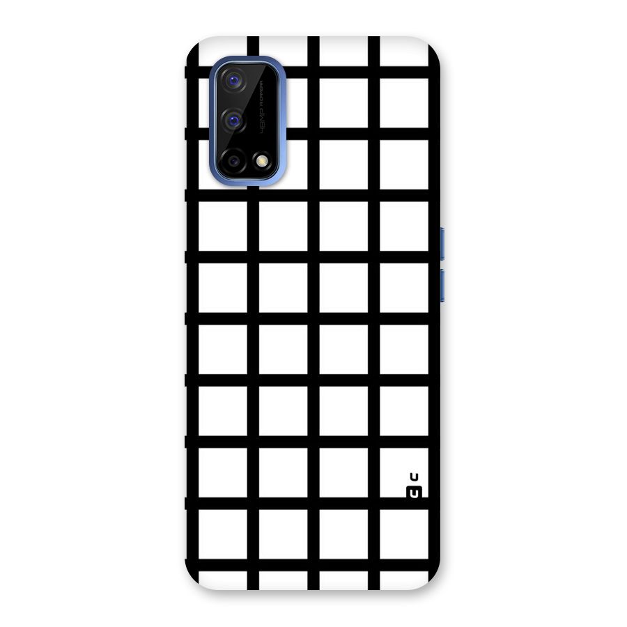 Aesthetic Grid Lines Back Case for Realme Narzo 30 Pro