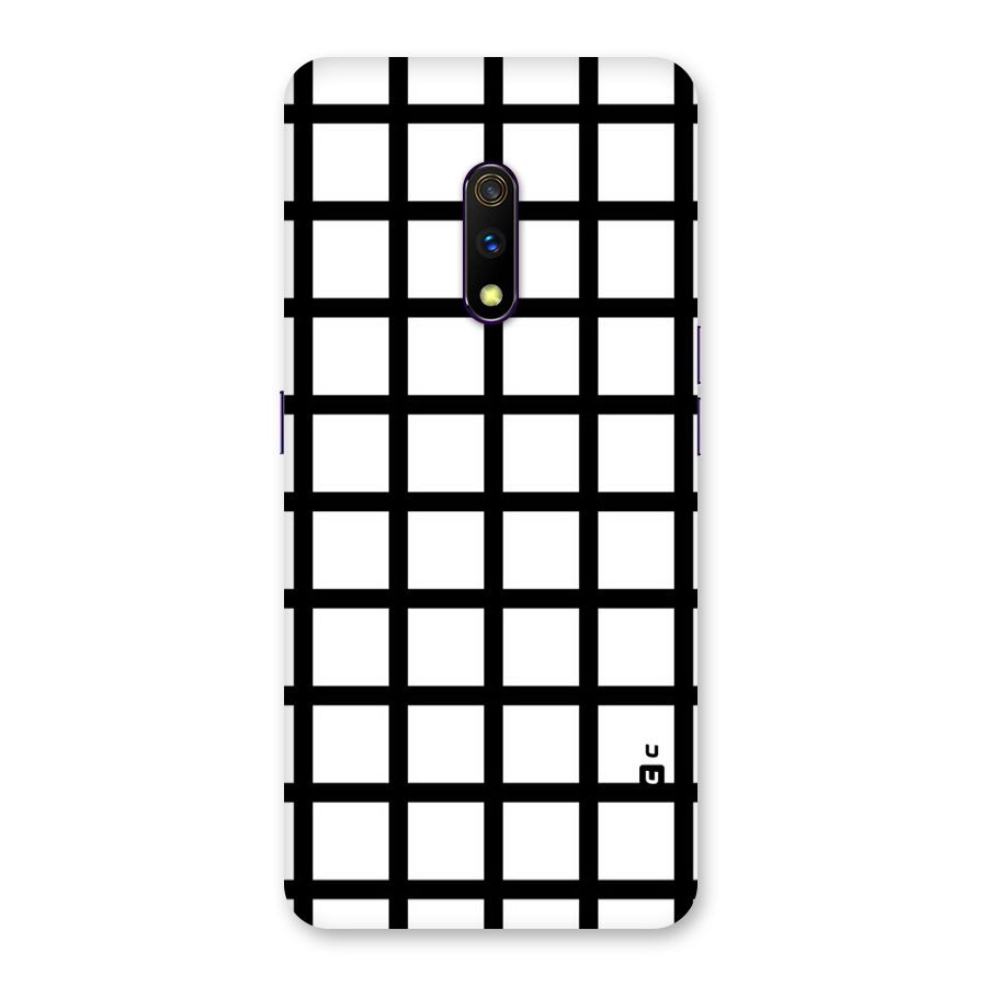 Aesthetic Grid Lines Back Case for Realme X