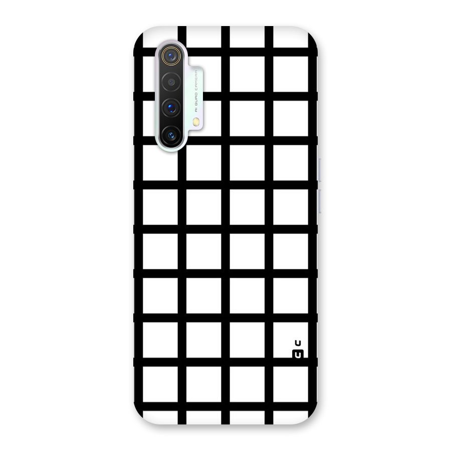 Aesthetic Grid Lines Back Case for Realme X3 SuperZoom