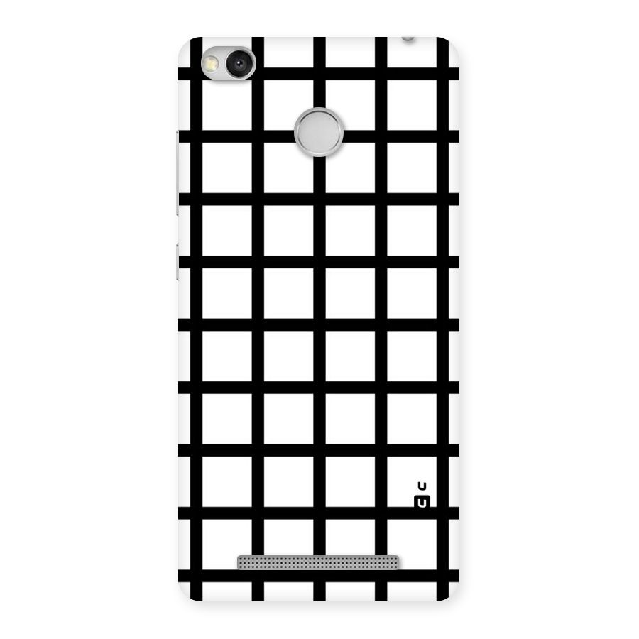 Aesthetic Grid Lines Back Case for Redmi 3S Prime