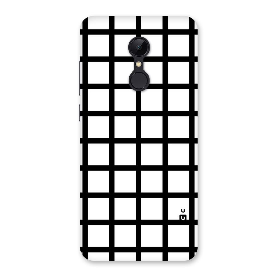 Aesthetic Grid Lines Back Case for Redmi 5