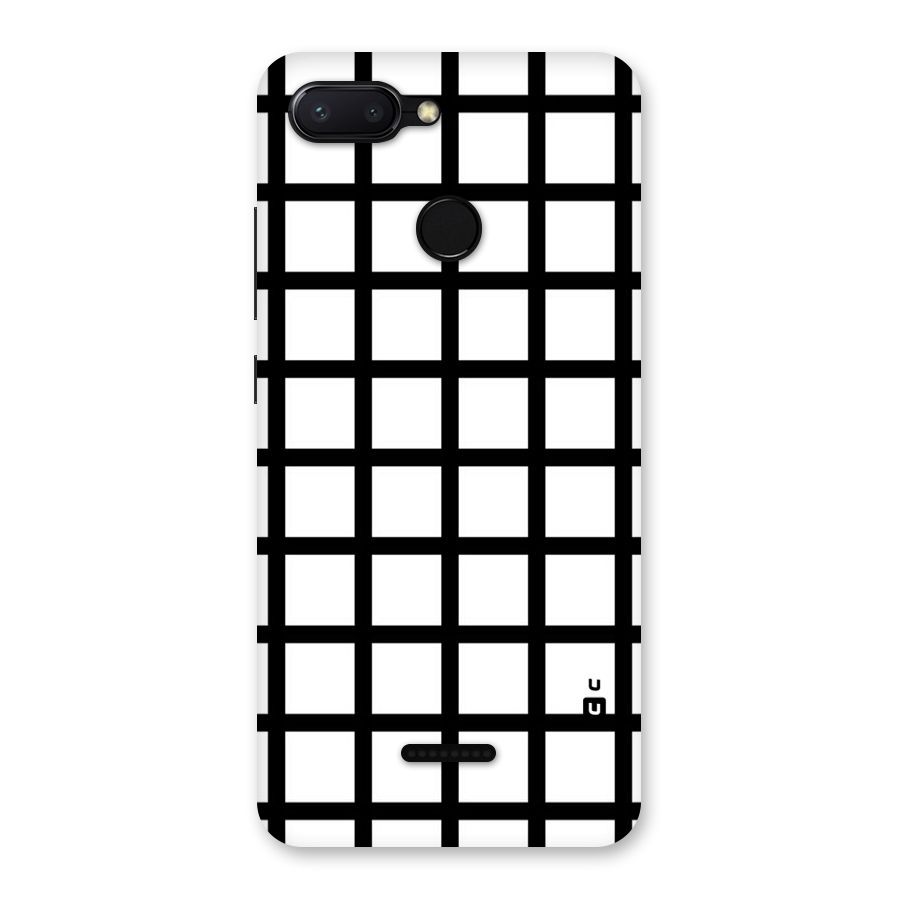 Aesthetic Grid Lines Back Case for Redmi 6