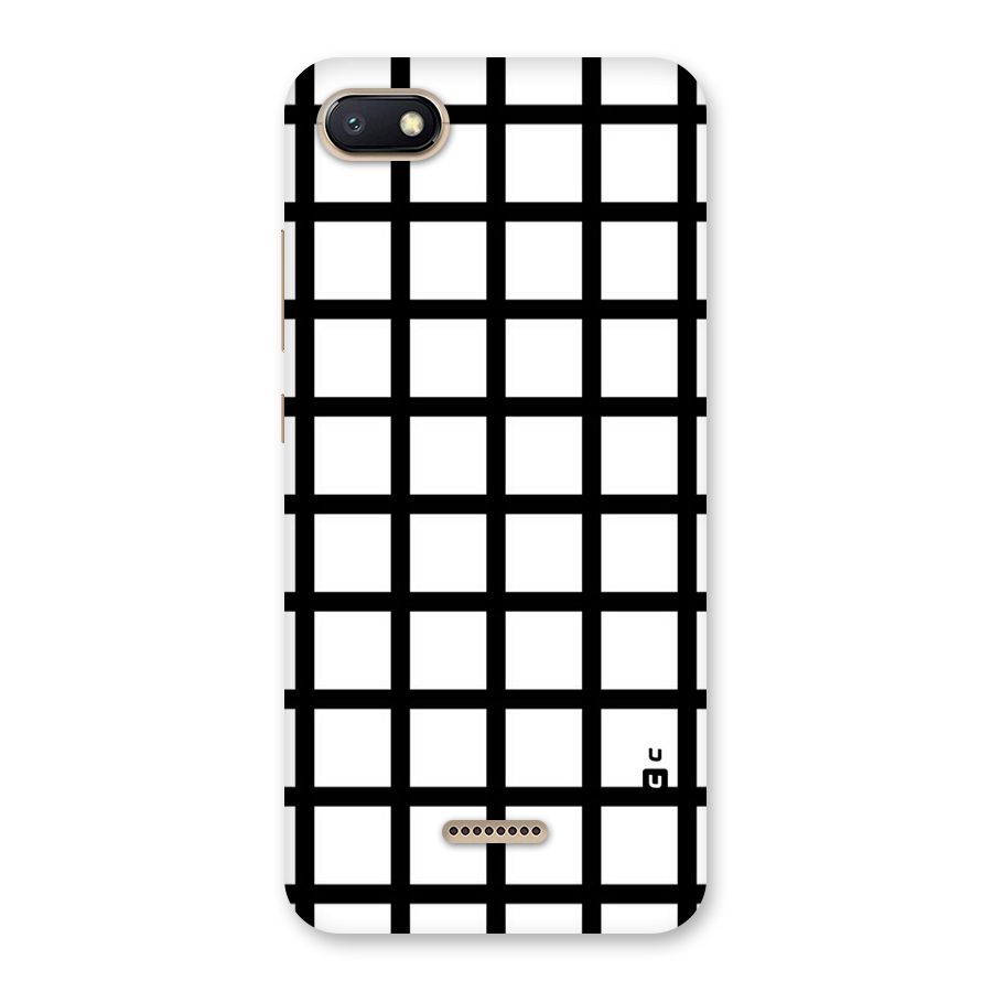 Aesthetic Grid Lines Back Case for Redmi 6A