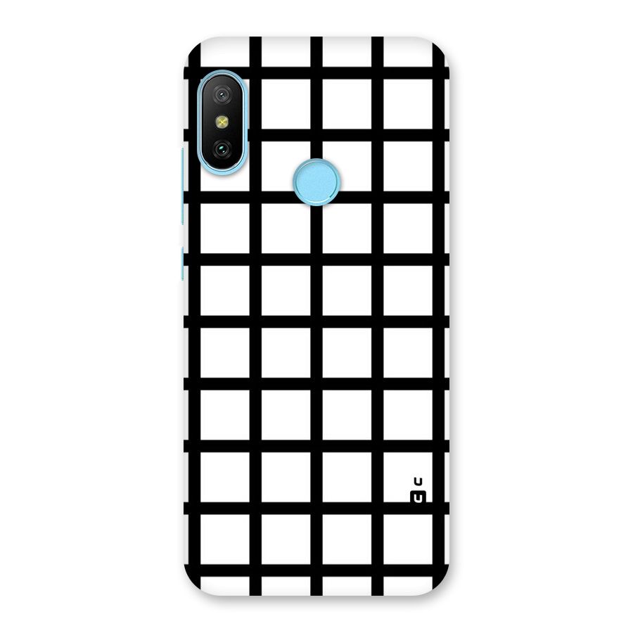 Aesthetic Grid Lines Back Case for Redmi 6 Pro